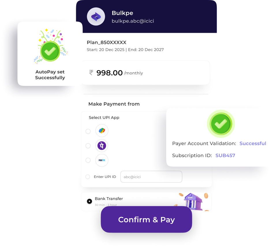 UPI AutoPay Billing Capabilities