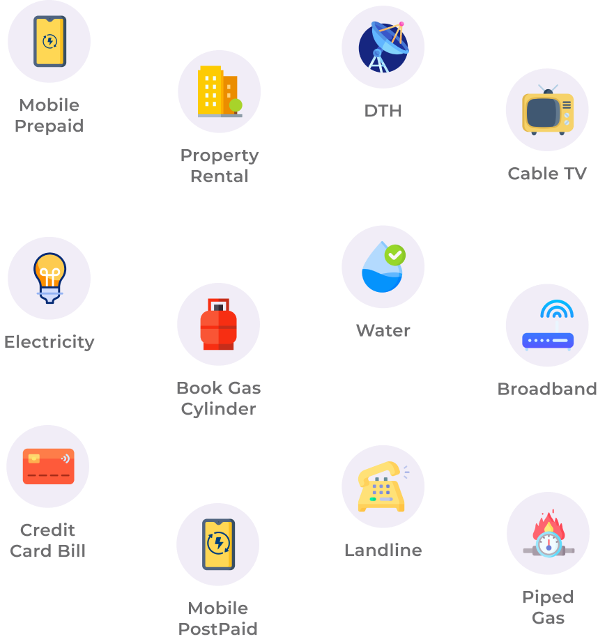 30+ Bill Categories