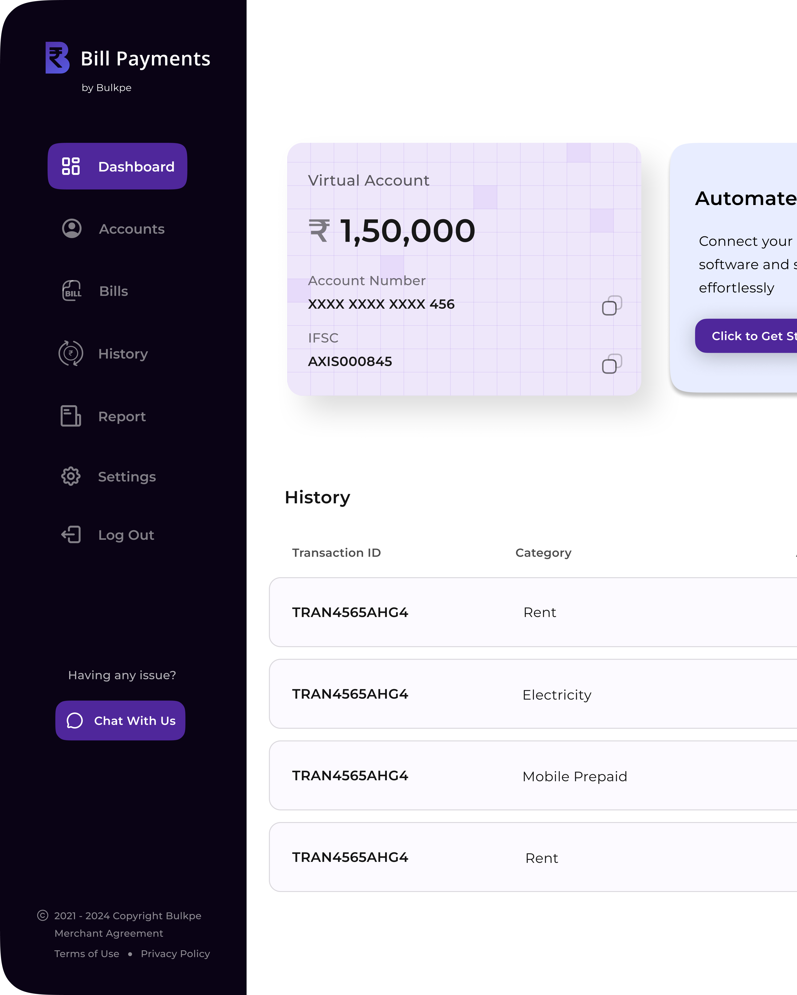 Bulkpe BBPS Dashboard