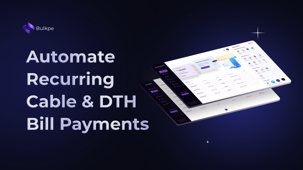 Cable and DTH Bill Payments