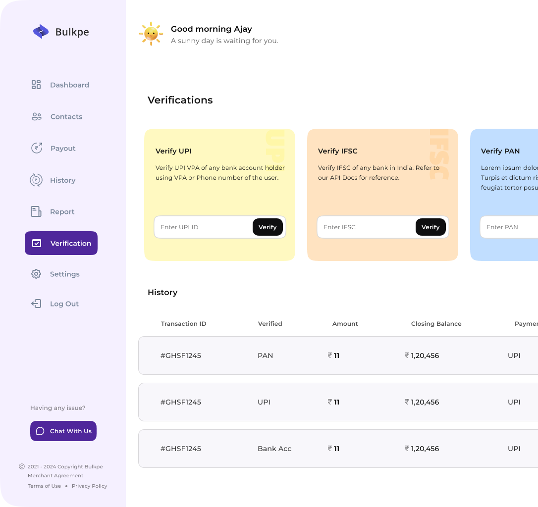 Verification Stack App